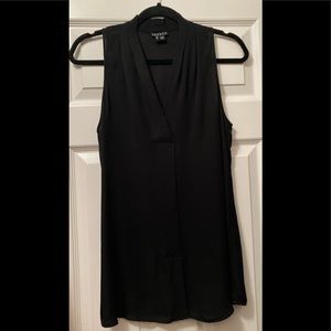 Theory Sleeveless Black 100% Silk Top